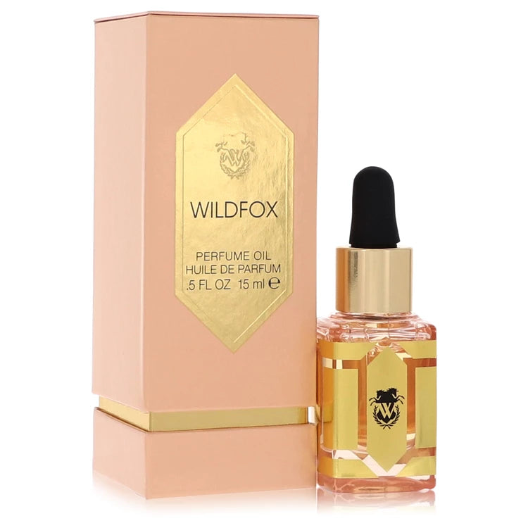 Wildfox perfume oil bottle and packaging on a white background